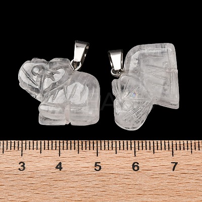 Natural Quartz Crystal Pendants G-B127-05P-14-1