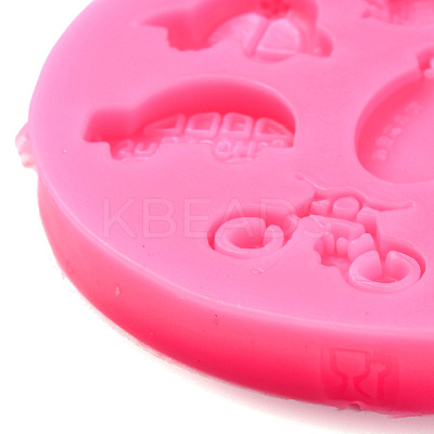 DIY Baby Theme Patterns Food Grade Silicone Fondant Molds DIY-F072-11-1