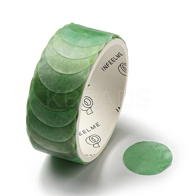 Round Adhesive Decorative Paper Tapes DIY-M052-01B-1