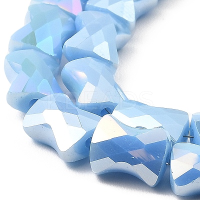 AB Color Plate Glass Beads Strands EGLA-P051-06A-B06-1