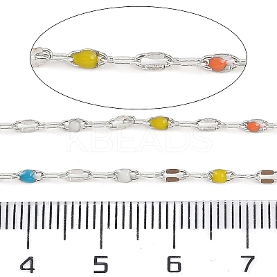 Brass Dapped Chains AJEW-Q153-03P-08-1