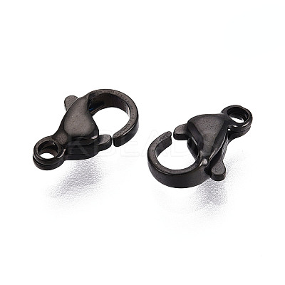 304 Stainless Steel Lobster Claw Clasps STAS-T065-10mm-34B-1