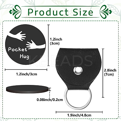 2Pcs 2 Style PU Leather Guitar Clip AJEW-CN0001-21P-1
