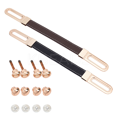 2 Sets 2 Colors PU Leather Sliding Bag Handles FIND-CA0002-05-1
