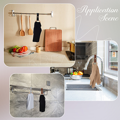 3Pcs 3 Colors PU Leather Towel Holder HJEW-CN0001-36-1