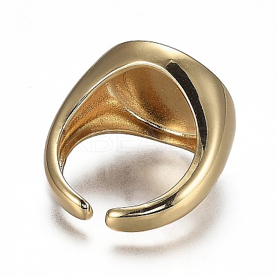 Brass Cuff Rings RJEW-H538-16-1
