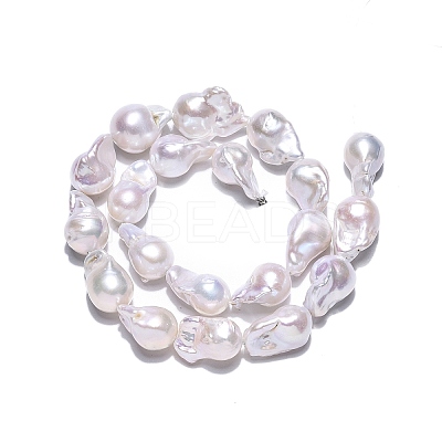 Natural Baroque Pearl Keshi Pearl Beads Strands PEAR-S019-05D-01-1