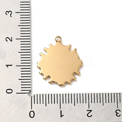 304 Stainless Steel Pendant Cabochon Settings STAS-K263-38G-1