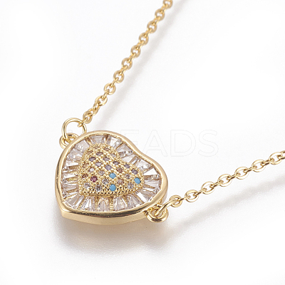 304 Stainless Steel Pendant Necklaces NJEW-E141-02G-1