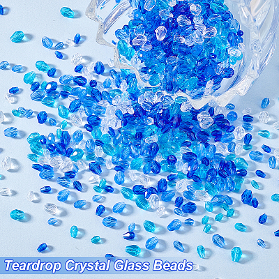 24Strands 12 Styles Transparent Faceted Glass Beads GLAA-GA0002-04-1