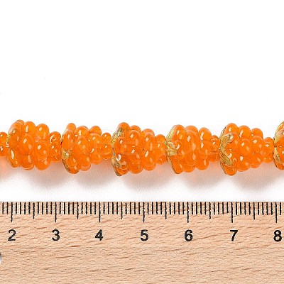 Handmade Lampwork Beads Strands LAMP-Q036-05E-1