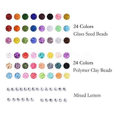 DIY Beads Jewelry Kits DIY-JQ0001-09-6mm-1