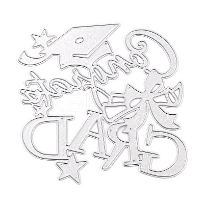 Graduation Theme Carbon Steel Cutting Dies Stencils DIY-P076-66-1