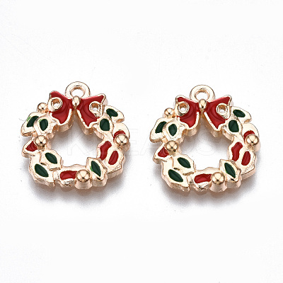 Alloy Enamel Pendants ENAM-Q442-033-RS-1