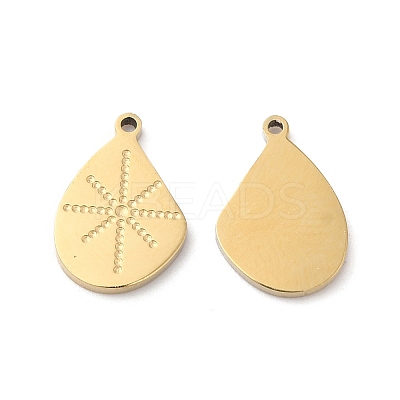 Ion Plating(IP) 316L Surgical Stainless Steel Charms STAS-H213-49G-1