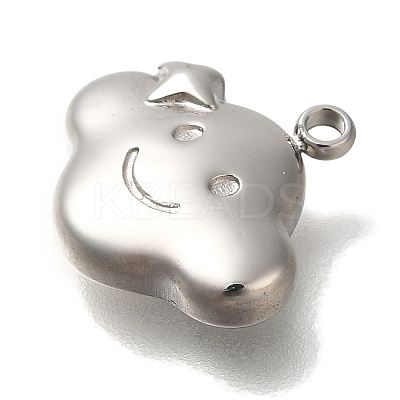 Anti-Tarnish 304 Stainless Steel Charms STAS-P371-102P-1