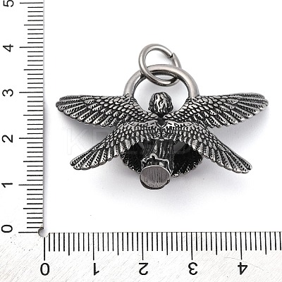304 Stainless Steel Pendants STAS-P367-03AS-1