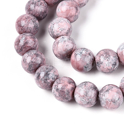 Baking Paint Glass Beads Strands DGLA-N016-8mm-03-1