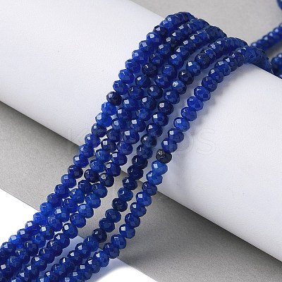 Dyed Natural Malaysia Jade Rondelle Beads Strands X-G-E316-2x4mm-68-1