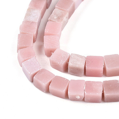Natural Pink Opal Beads Strands G-T140-44A-02-1