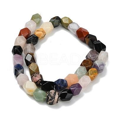 Natural Mixed Gemstone Beads Strands G-C220-B01-9x11mm-1