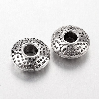 Tibetan Style Alloy Spacer Beads X-TIBEB-R011-AS-FF-1