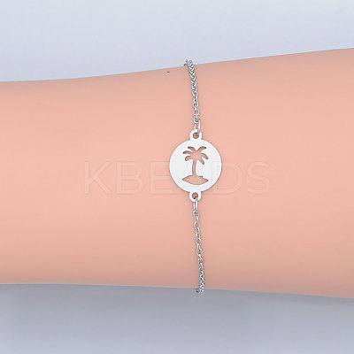 Tarnish Resistant 201 Stainless Steel Link Bracelets LS-BJEW-T011-JN499-1-1