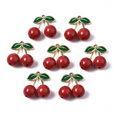Alloy Enamel Pendants ENAM-N056-186-1