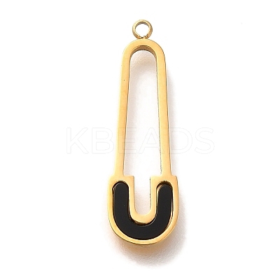 Ion Plating(IP) 304 Stainless Steel Enamel Pendants STAS-P371-073G-1