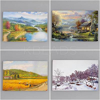 Wood and Cotton Painting Canvas Panels DIY-NB0001-71C-01-1