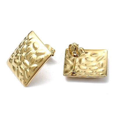 Ion Plating(IP) 201 Stainless Steel Stud Earrings EJEW-K270-16G-1