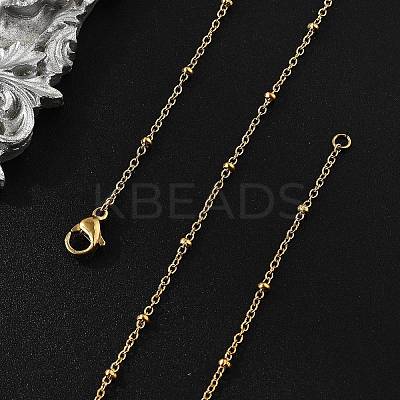 304 Stainless Steel Satellite Chain Necklaces NJEW-L173-012-G-1