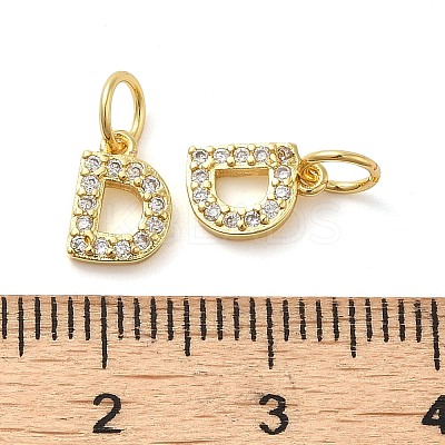 Brass Micro Pave Cubic Zirconia Pendants KK-M273-02G-D-1