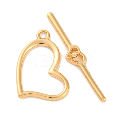 Rack Plating Eco-Friendly Brass Toggle Clasps LS-KK-S403-15G-1