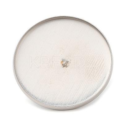 Non-Tarnish 304 Stainless Steel Brooch Findings STAS-R123-17D-P-1