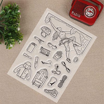 Outdoor Theme Acrylic Stamps DIY-GL0001-23-1