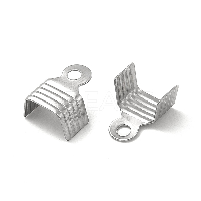Tarnish Resistant 304 Stainless Steel Folding Crimp Ends STAS-P319-01P-1