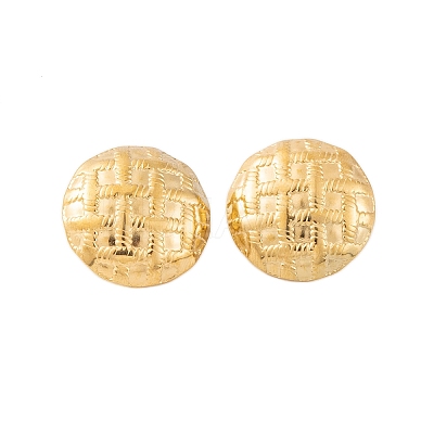 Ion Plating(IP) 304 Stainless Steel Stud Earrings for Women EJEW-P279-38G-1