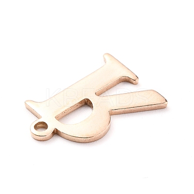 PVD Vacuum Plating  304 Stainless Steel Charms STAS-H112-R-RG-1