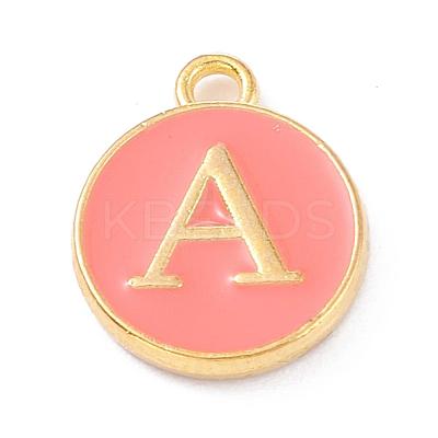 Golden Plated Alloy Enamel Charms ENAM-Q437-11A-1