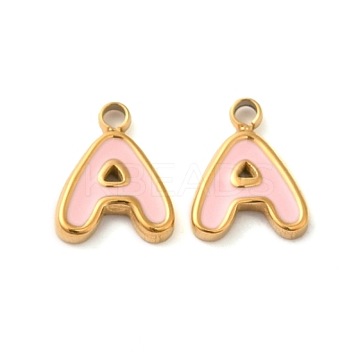 304 Stainless Steel Enamel Charms STAS-L022-292G-A-1