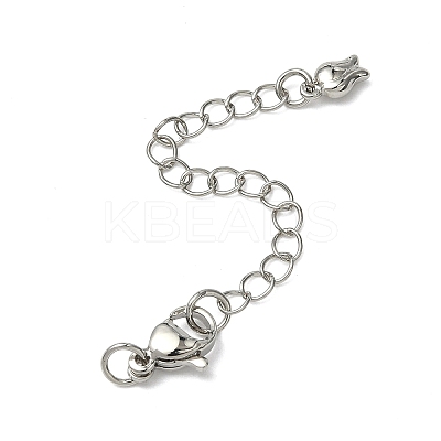 Brass Curb Chain Extender KK-G557-13P-1