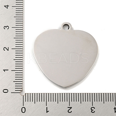 Non-Tarnish 201 Stainless Steel Pendants STAS-L079-26P-01-1