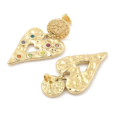 PVD Vacuum Plating 304 Stainless Steel Stud Earrings for Women EJEW-C120-14G-1