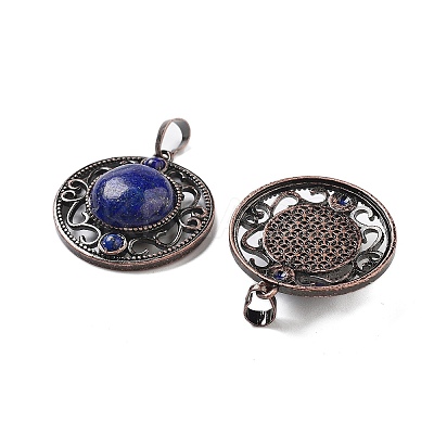 Natural Dyed Lapis Lazuli Pendants G-Q158-03A-R04-1