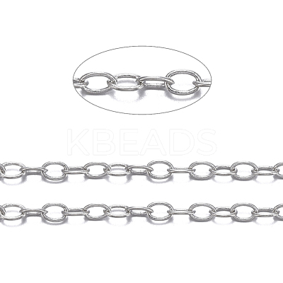 Brass Cable Chains CHC-034Y-P-NF-1