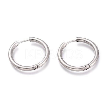 Tarnish Resistant 201 Stainless Steel Huggie Hoop Earrings EJEW-O095-05-07-1