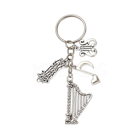 Music Theme Alloy Keychain KEYC-FS00029-02-1