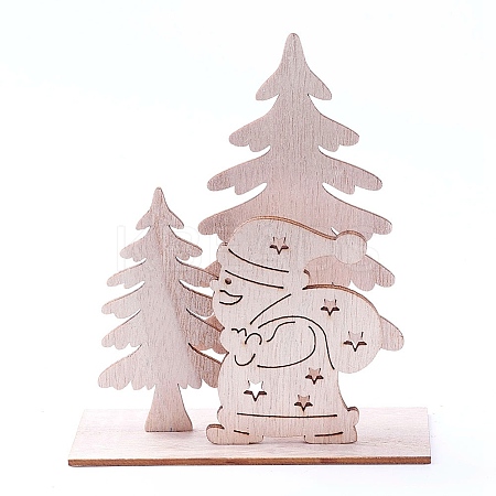 Undyed Platane Wood Home Display Decorations LS-DJEW-F006-03-1