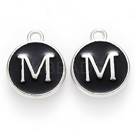 Platinum Plated Alloy Charms LS-ENAM-S118-02M-P-1